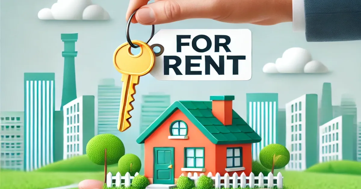 Pronájem pozemek dům ilustrace