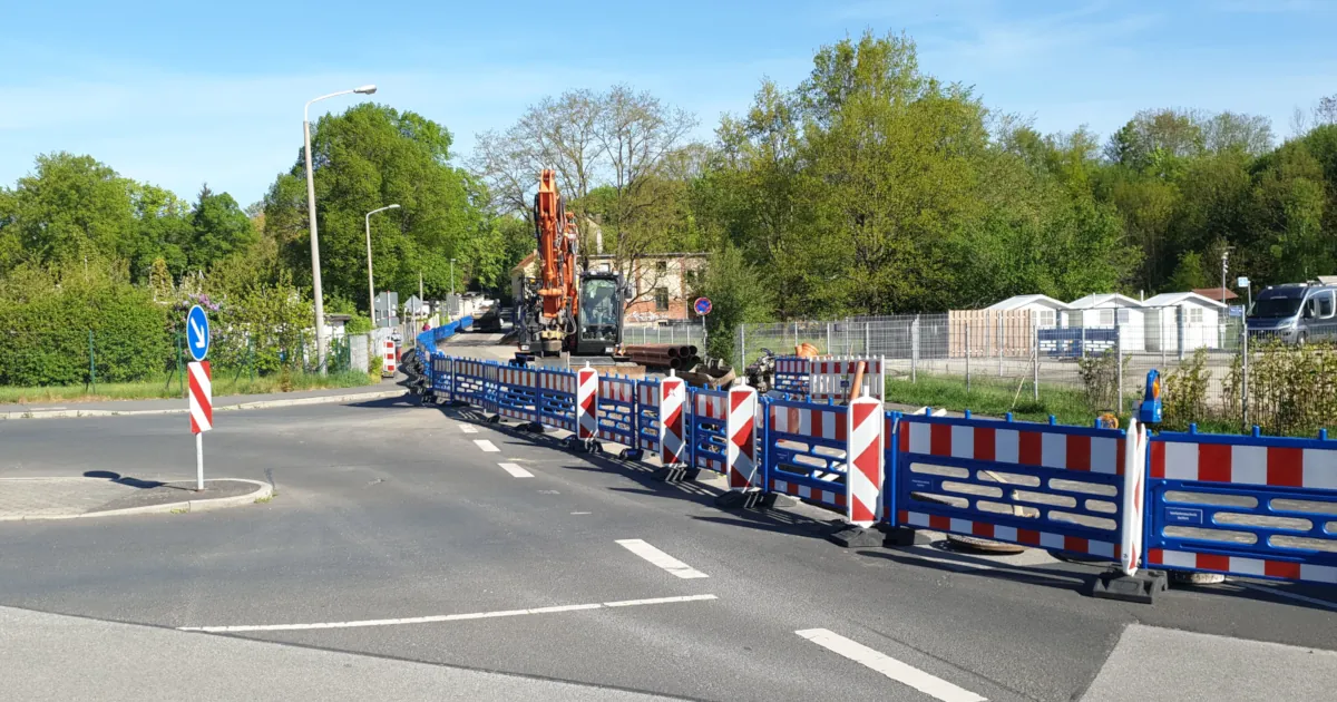 Uzavírka Brückenstraße Žitava