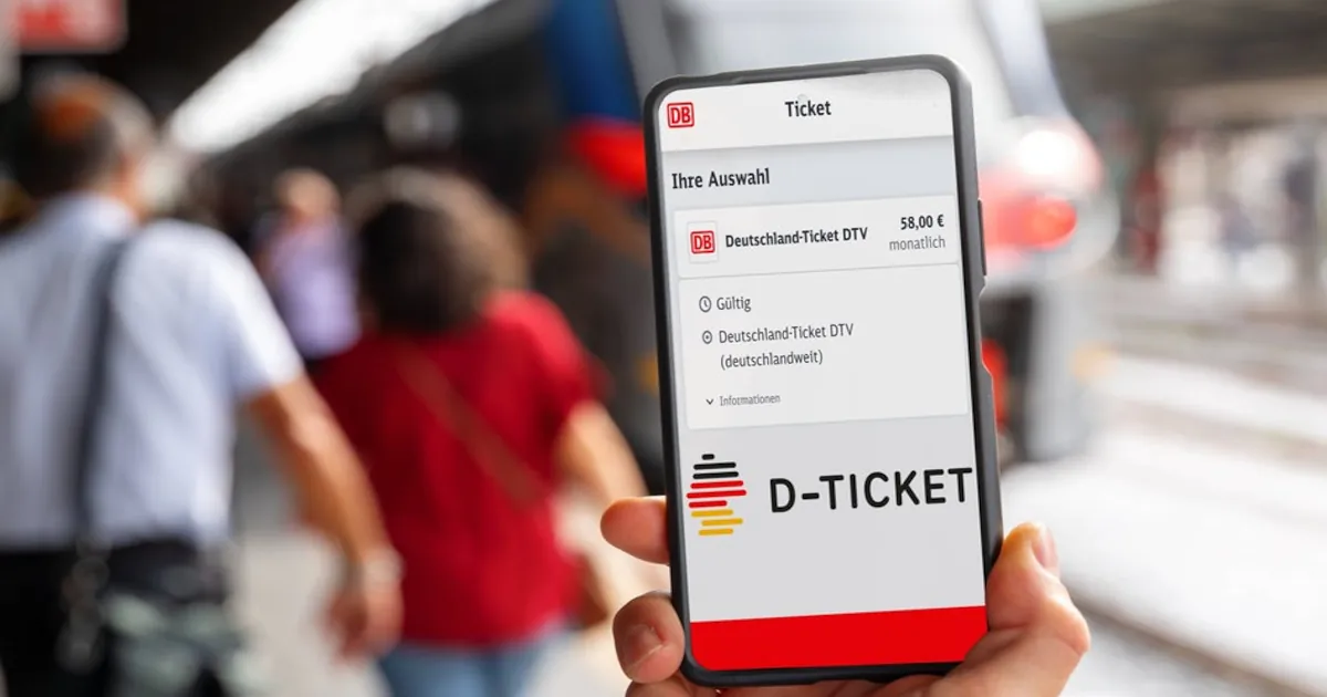 Deutschlandticket od ledna 2026 podraží na 63€