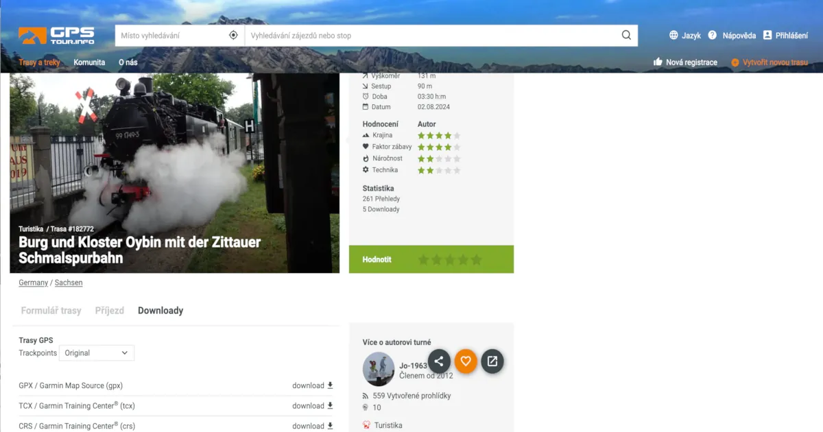 GPS TOUR INFO DOWNLOAD